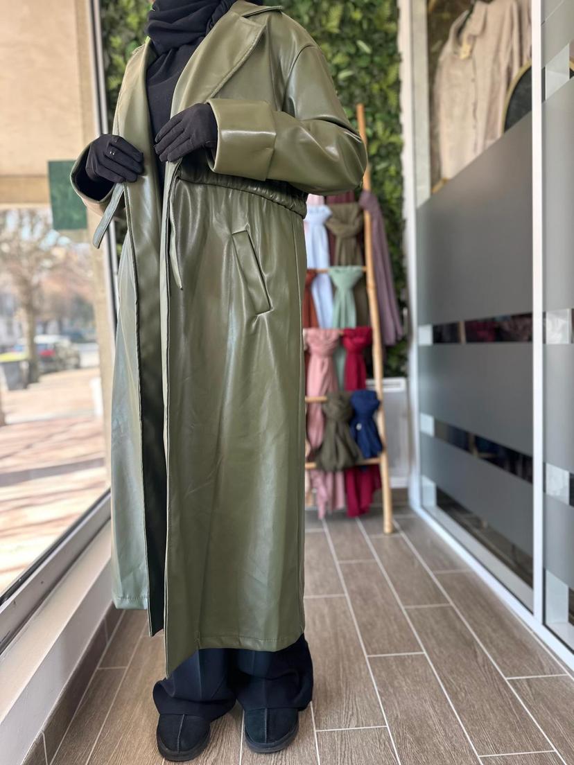 Manteau similicuir